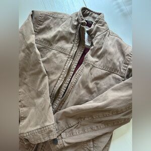 Aeropostale Quilted Burgundy Lined Jacket